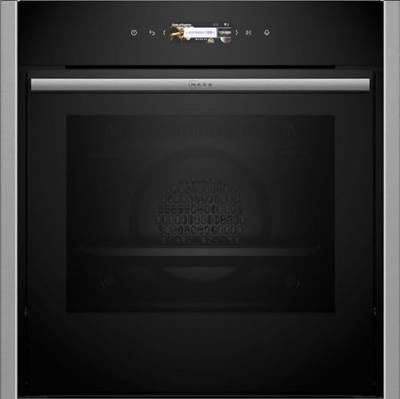 NEFF B54CR31N0 Einbau-Backofen N70, Integrierbarer Backofen 60 x 60cm, Slide&Hide, Full Touch TFT-Display, Automatikprogramme, Soft Open & Close, Edelstahl von Neff