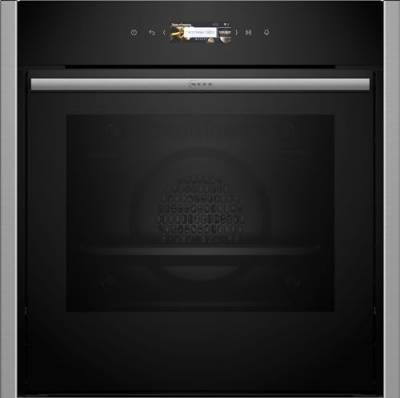 NEFF B54CR71N0 Einbau-Backofen N70, Integrierbarer Backofen 60 x 60cm, Slide&Hide, Full Touch TFT-Display, Automatikprogramme, Soft Open & Close, Edelstahl von Neff