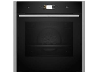 NEFF B64CS71N0 Einbau-Backofen N90, Integrierbarer Backofen 60 x 60cm, Slide&Hide, Full Touch TFT-Display, Automatikprogramme, Soft Open & Close, Schwarz von Neff