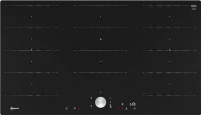 NEFF T69PTX4L0 Induktionskochfeld N90, autarkes Glaskeramik-Kochfeld 90 cm breit, Twist Pad, Flex Induction, Home Connect, Smart Hood Automatic, flächenbündig, Schwarz von Neff