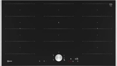 NEFF T69TTX4L0 Induktionskochfeld N90, autarkes Glaskeramik-Kochfeld 90 cm breit, Twist Pad, Flex Induction, Home Connect, Smart Hood Automatic, aufliegend, Schwarz von Neff