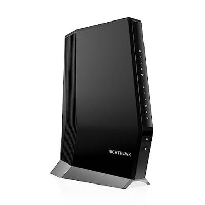 NETGEAR Nighthawk Kabelmodem mit integriertem WiFi 6 Router (CAX80) - kompatibel mit Allen gängigen Anbietern inkl. Xfinity, Spectrum, Cox | Pläne bis zu 6 Gbit/s AX6000 Geschwindigkeit DOCSIS 3.1 von Netgear
