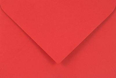Netuno 100 Mini-Umschläge Rot DIN C7 85 x 120 mm 115g Sirio Color Lampoone kleine Briefumschläge für Visitenkarten Danksagungen Businesskarten Geschenkkarten Bonuskarten Geldgeschenke von Netuno