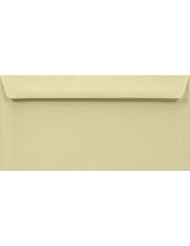 Netuno 25 Briefumschläge Creme DIN Lang 110x 220 mm 120g Design Umschläge Brief-Kuverts gerade Klappe haftklebend farbige Briefumschläge elegant farbig Papier-Briefumschläge DL Briefhüllen bunt von Netuno
