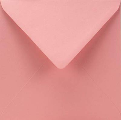 Netuno 25x Brief-Umschlag Rosa quadratisch 153x 153 mm 110g Woodstock Rosa quadratische Briefkuverts festlich Einladungsumschläge schön hochwertig Kuvert bunt Feinpapier Umschläge envelopes pink von Netuno