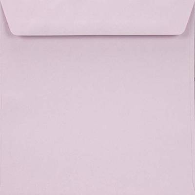 Netuno 25x quadratischer Brief-Umschlag Lila 155x 155 mm 90g Burano Lilla Umschlag farbig quadratisch Geschenk Hochzeits-Einladung Briefhülle festlich hochwertig von Netuno