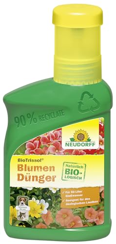 Neudorff BioTrissol BlumenDünger - Organischer Bio Universaldünger für gesunde Zimmer- und Balkonpflanzen, 250 ml von Neudorff