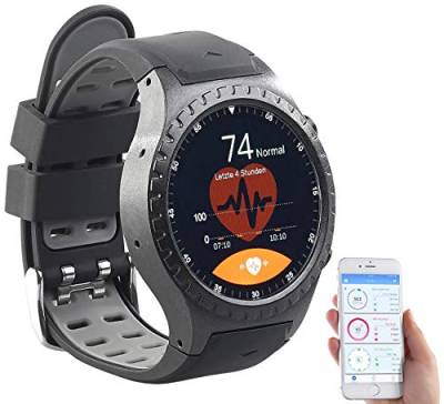 Newgen Medicals GPS-Handy-Uhr & Smartwatch für iOS & Android, Bluetooth, Herzfrequenz von Newgen Medicals