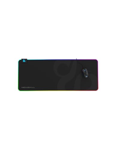 Newskill Nemesis V2, Gaming-Mauspad XL, RGB-Hintergrundbeleuchtung, 7 Farbspektren, 3 Lichteffekte, Naturkautschuk-Basis, schwarz von Newskill
