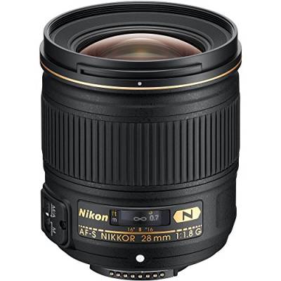 Nikon 2203 AF-S Nikkor 28mm 1:1,8G Objektiv inkl. HB-64 und CL-0915 von Nikon