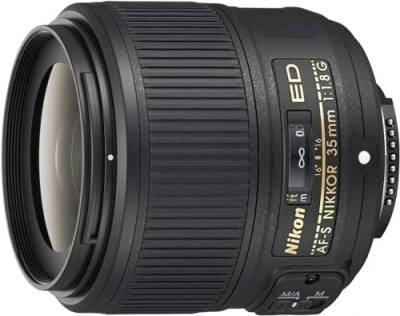 Nikon AF-S Nikkor 35mm 1:1.8G ED Objektiv (58 mm Filtergewinde) für Nikon-F-Bajonett schwarz von Nikon