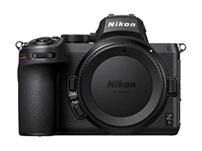Nikon Spiegellose Z 5-Vollformatkamera (24,3 MP, 273-Punkt-Hybrid-AF mit Fokusassistent, eingebauter 5-Achsen-Bildstabilisator, 4K-UHD-Video, doppelter Speicherkartensteckplatz) von Nikon
