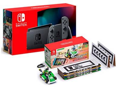 Nintendo Switch V2 32Gb Grau [neues model] + Mario Kart Live: Home Circuit - Luigi von Nintendo Switch