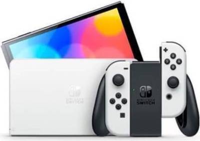 Nintendo Switch OLED weiß-schwarz von Nintendo