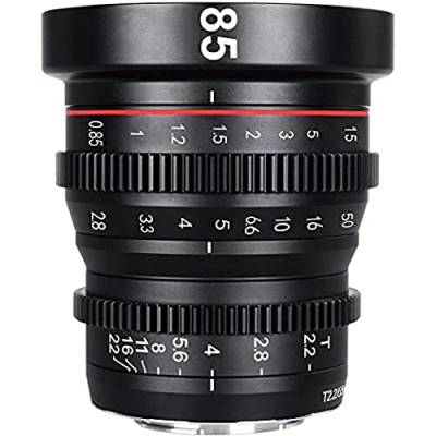 Meike 85 mm T2.2 Cinama-Objektiv/Filmlinse, geeignet für hochauflösende Filmaufnahmen in 4K, Fuji-X Mount von Nitecore