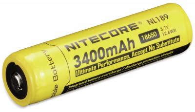NITECORE LiIon-Akku 18650 NL1834, 4/3 A, 3,7 V-, 3400 mAh von Nitecore