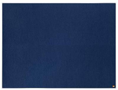 Nobo-Filz-Notiztafel, 1200 x 900 mm, Schlanker Zierrahmen, InvisaMount-Montagesystem, Impression Pro, Blau, 1915227 von Nobo