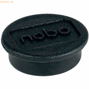 Nobo Magnet rund 13mm VE=10 Stück schwarz von Nobo