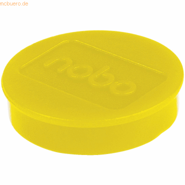 Nobo Magnet rund 32mm VE=10 Stück gelb von Nobo