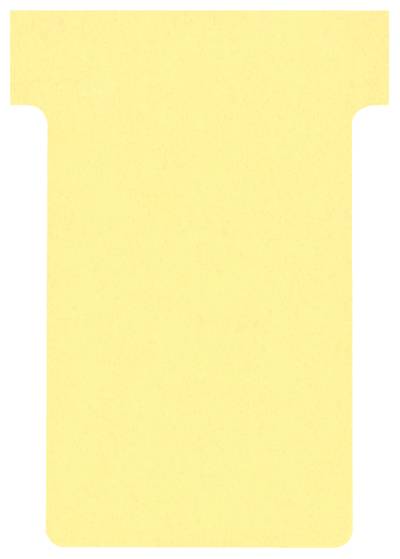 nobo T-Karten, Größe 2 / 60 mm, 170 g/qm, gelb von Nobo