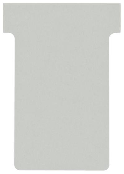 nobo T-Karten, Größe 2 / 60 mm, 170 g/qm, grau von Nobo