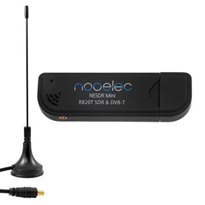 NESDR Mini (TV28T v2) USB RTL-SDR, DVB-T und ADS-B-Empfängerset mit Antenne. RTL2832U & R820T. Kostengünstiges Software Defined Radio, Kompatibel mit den Meisten Softwarepaketen von NooElec