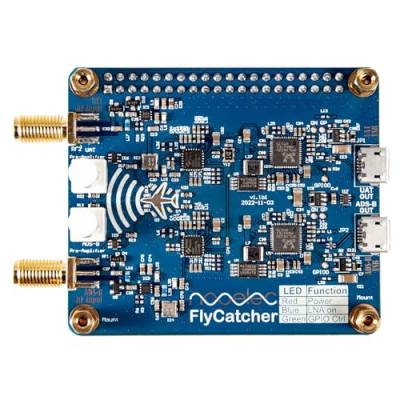 Nooelec FlyCatcher – Hochleistungs-Zweikanal-RTL-SDR-Raspberry-Pi-HAT Für Flugverfolgung und Luftfahrtüberwachung. ADS-B 1090MHz und UAT 978MHz Software Defined Radio mit Lokalem und Remote-LNA-Bypass von NooElec