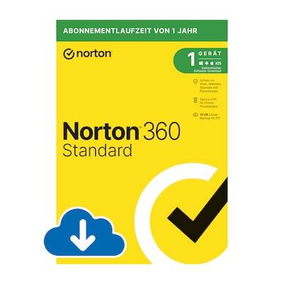 Norton Norton 360 Standard | 10GB | 1 Gerät | Download & Produktschlüssel von NortonLifeLock Ireland Limited