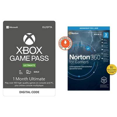 Norton 360 for Gamers 2021 | 3-Geräte Norton Gamers + Xbox Game Pass Ultimate | 1 Monate Mitgliedschaft | Xbox/Win 10 PC - Download Code von Norton