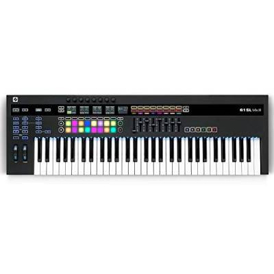 Novation 61SL MkIII 61-Key MIDI-Controller-Keyboard mit 49 Tasten und Sequenzer sowie DAW-Integration von Novation