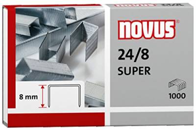 Heftklammern 24/8 verzinkt 1000 Stück (10.000 Stück, 24/8 verzinkt) von Novus