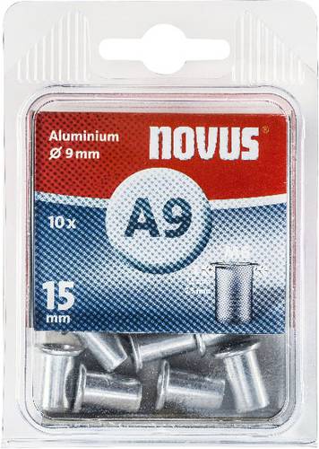 Novus 106440900 Blindnietmutter (Ø x L) 9mm x 15mm M6 Aluminium Aluminium 10St. von Novus Office