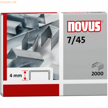 Novus Heftklammern 7/45 verzinkt von Novus