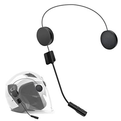 OBEST Motorrad Bluetooth 5.0 Headset, Motorrad Helm Kopfhörer Funkkopfhörer Wasserdicht, Unterstützt Freisprechen/Rückruf/Musik/Siri, 450 mAh 720 Stunden Standby, Motorrad Sturzhelm Skifahren Headsets von OBEST