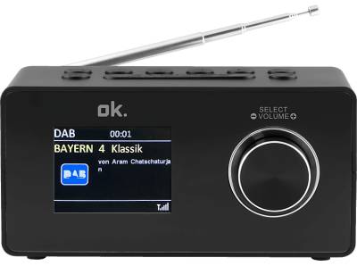 OK. OCR 430-B Radiowecker, FM, DAB+, Bluetooth, Schwarz von OK.