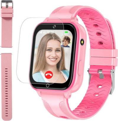 OKYUK Smartwatch (1,69 Zoll, Android iOS), Kinder smartwatch telefonanruf gesichtsentsperrung für jungen mädchen von OKYUK