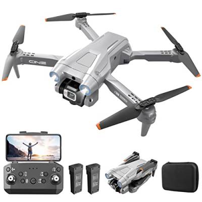 OKYUK i3 PRO Drohne mit kamera 4k, 50 Min. Flugzeit, unter 139 g, 200 Meter FPV-Übertragung, bürstenloser Motor. Follow-Me/Return/Fotografie/Video, RC Quadcopter für Anfänger, Erwachsene (Grau) von OKYUK