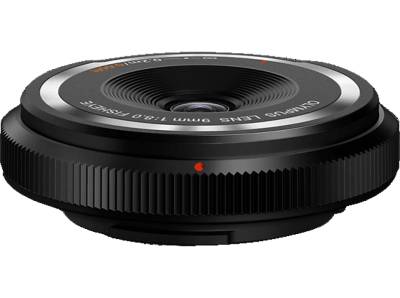 OLYMPUS Body Cap Lens 9mm F8.0 9 mm - f/8 (Objektiv für Micro-Four-Thirds, Schwarz) von OLYMPUS