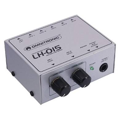 OMNITRONIC LH-015 2-Kanal Mic-Line-Mixer | 2-Kanal-Mikrofon-Line-Mixer im Miniaturformat von OMNITRONIC