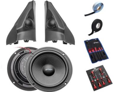 OPTION 13cm Lautsprecher System - Suzuki Jimny GJ ab 2018 Lautsprecher-Komplettset - 60 WRMS, 3 Ohm, fertig montierte Hochtöner inkl. Torx-Set & Entrieglung von OPTION