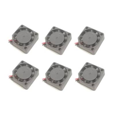 6-teiliger 5-V-Mini-Lüfter, DC-Axiallüfter for 3D-Drucker-Router-Computer, 0,8 x 0,8 x 0,24 Zoll, 13000 U/min, leise und stabile Kühlkörper von OSKOE