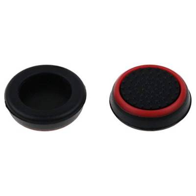 OSTENT 8 x Analog Joystick Button Protector kompatibel für Sony PS4 Wireless Controller - Farbe schwarz und rot von OSTENT