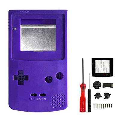 OSTENT Full Housing Hülle Case Cover kompatibel für Nintendo GBC Gameboy Color Konsole - Farbe Lila von OSTENT