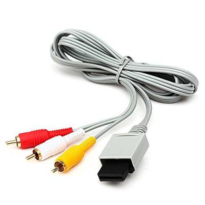 OcioDual AV Kabel 3 Chinch Scart Kabel Kompatibel mit Wii WiiU U Vergoldete Kontakte Neu von OcioDual