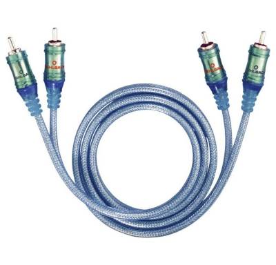 Oehlbach NF-Audio-Cinchkabel ICE BLUE, 0.5 m Audio- & Video-Kabel, vergoldete Steckkontakte von Oehlbach