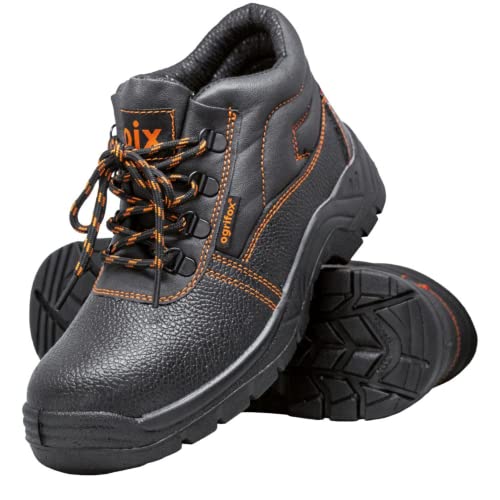 Ogrifox OX-OIX-T-OB Arbeitsschuhe Herren, Damen | Sicherheitsschuhe | Safety Shoes | ISO EN20347 | Schwarz-Orange | Größe 46 von Ogrifox