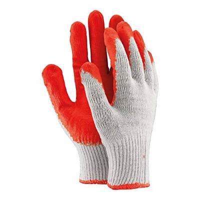 Ogrifox OX-Uniwamp_C Schutzhandschuhe, OX.11.121, Weiß-Rot, 9 Größe, lot de10 von Ogrifox