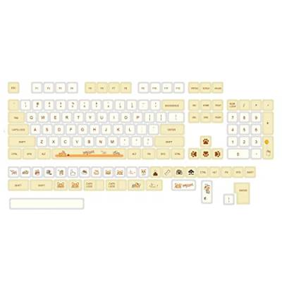 Oikabio PBT Keycaps 138 Sublimation Niedliche Tastenkappen XDA für Cherry MX Switches Mechanische Tastaturen - von Oikabio
