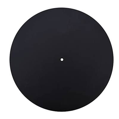 Okuyonic Ersatz für Vinyl-Schallplatten-Auflage, Plattenteller-Auflage aus Leder Plattenspieler Weiche Schallplatten-Auflage zur Reduzierung von Vibrationen(Dicke 1,5 mm) von Okuyonic