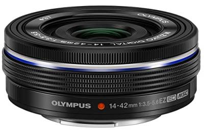 Olympus M.Zuiko Digital 14-42mm F3.5-5.6 EZ Objektiv,Standardzoom, geeignet für alle MFT-Kameras (Olympus OM-D & PEN Modelle, Panasonic G-Serie), schwarz von Olympus